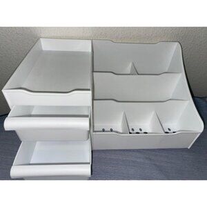 New Makeup Organizer for Vanity, White Cosmetics Organizer, Cosmetic Organizer